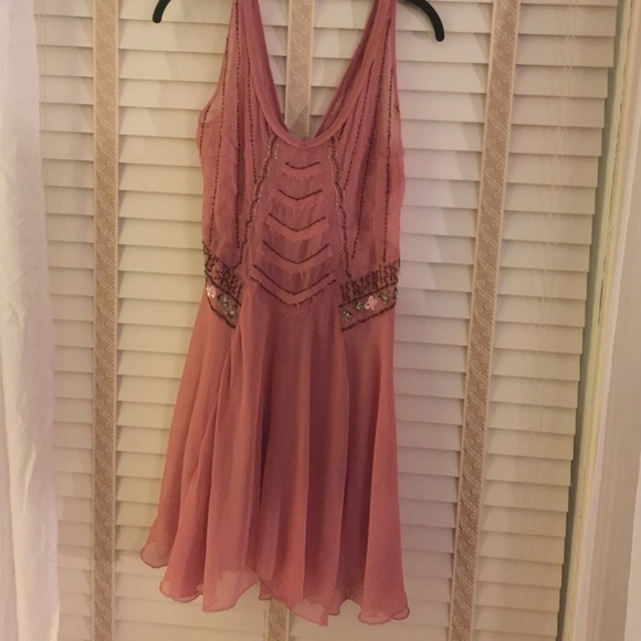 Free people adorable pink slip dress