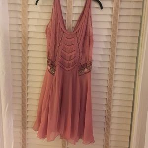 Free people adorable pink slip dress