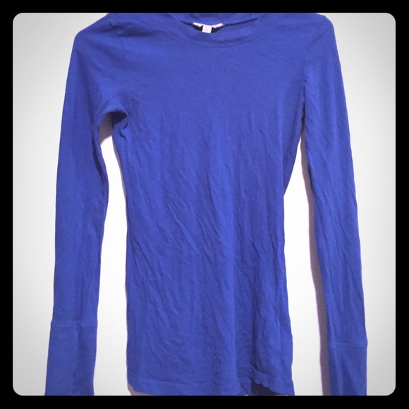 Royal blue long sleeve tshirt