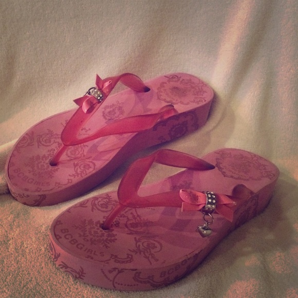 BCBG Pink Flip Flops - Size 8.5