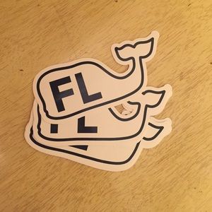Vineyard Vines - stickers with whale logo Florida
