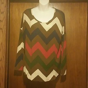 Chevron ladies top