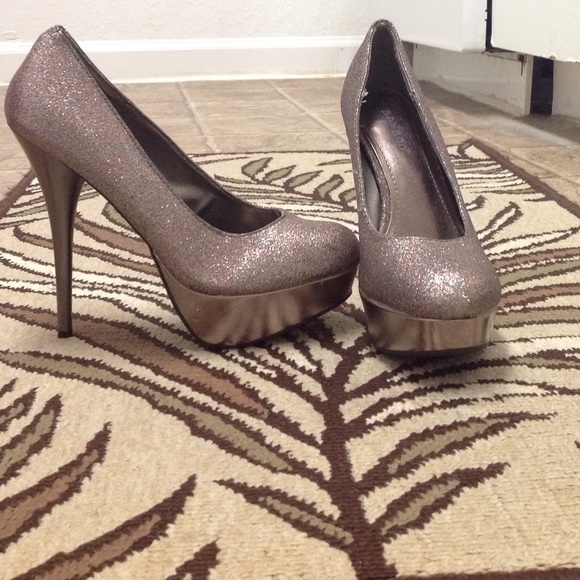 Glitter platform heels - Picture 3 of 4