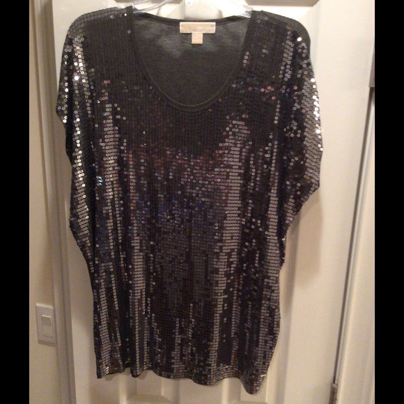 Michael Kors gray sequence top
