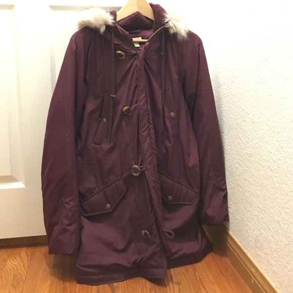 📦Bundled📦J.Crew factory maroon parka - Picture 3 of 3