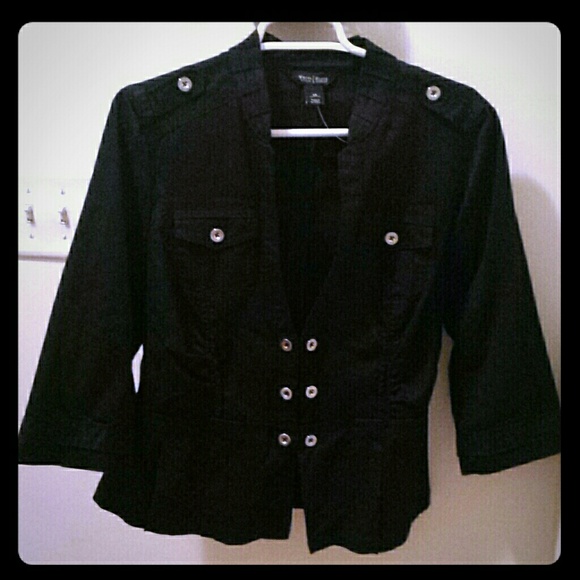 ⚡️SOLD⚡️WHBM Casual Black Jacket NWT