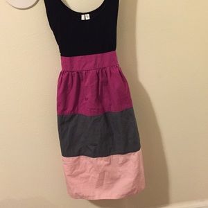 O'Neil sleeveless color block dress