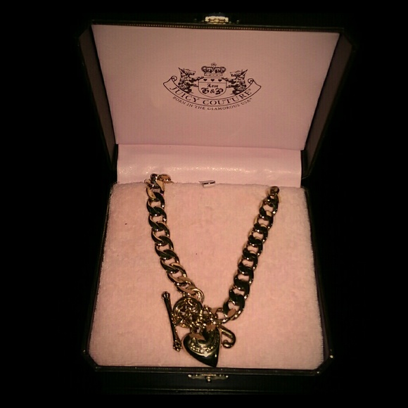 Juicy Couture Banner Heart Starter Necklace