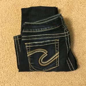 Silver Bootcut Slim Jeans