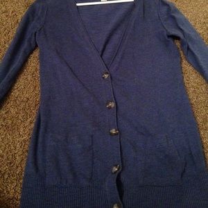 Blue cardigan