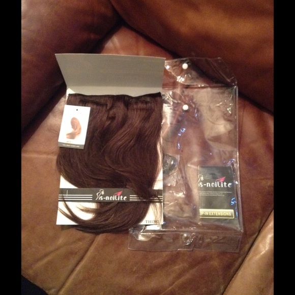 Human hair clip in extensions