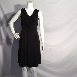 Black ruffle dress