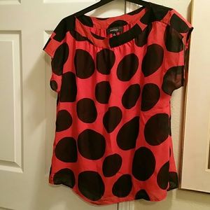 Ladybug Red polka dot top