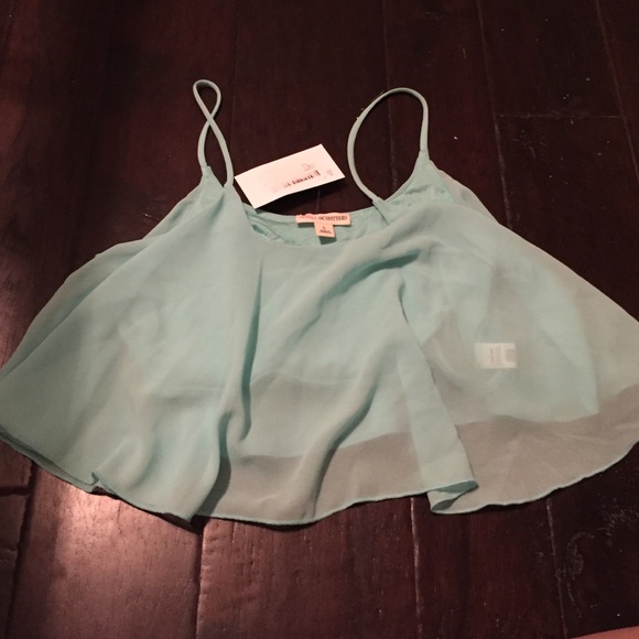 Light Blue Crop Top