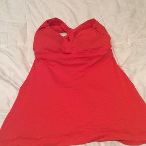 Size 6 Lululemon Red Wrap it up tank