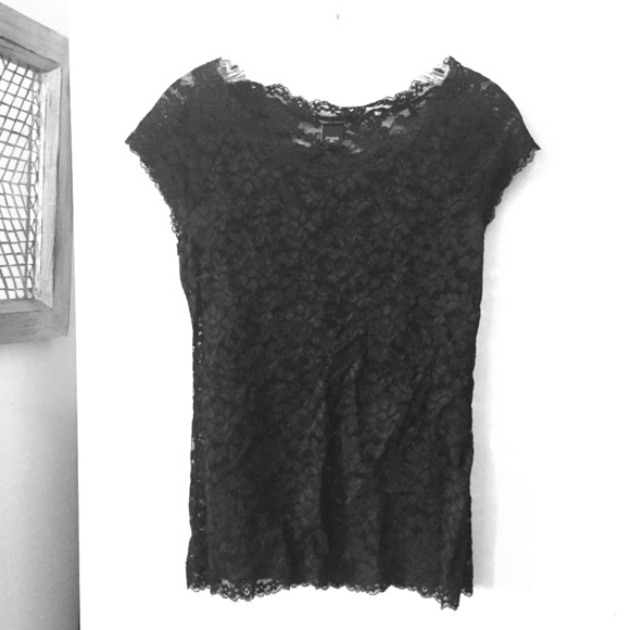 Black lace top