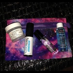 High end ipsy beauty samples and bag