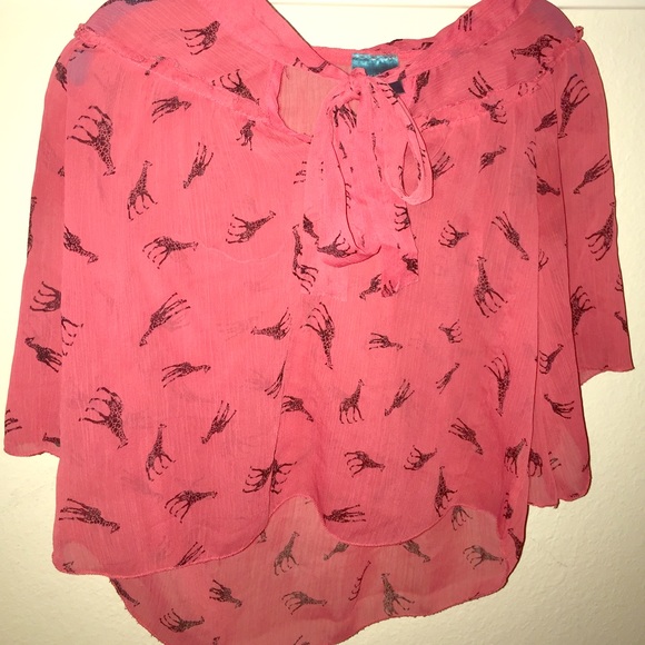 Super cute, sheer Color of Love blouse