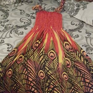 Peacock dress