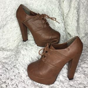 Brown booties