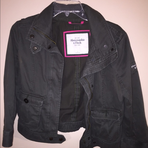 green Abercrombie jacket in good condition