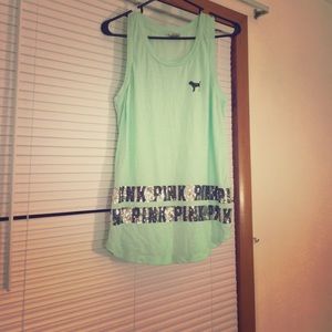 Victoria's Secret Pink sequin tank top