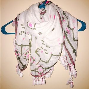 American Eagle Square Scarf with fringe