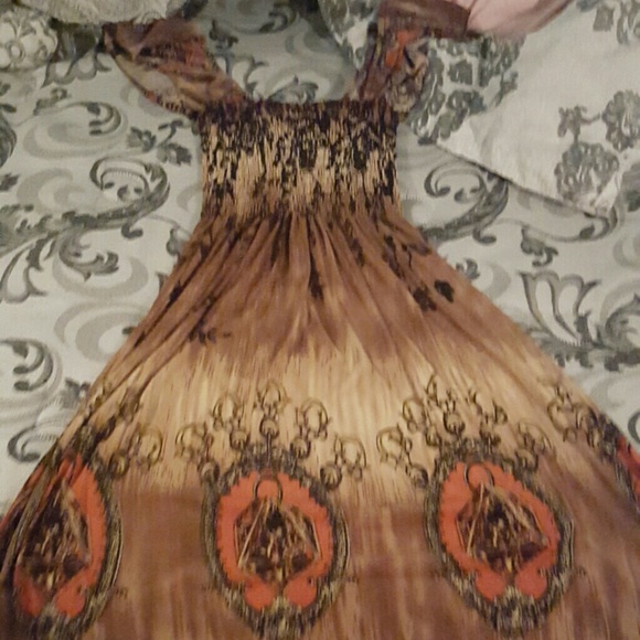 Brown sun dress - Picture 1 of 3