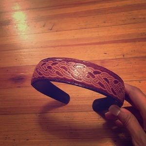 Leather headband