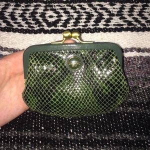 Green Coach Coin Purse