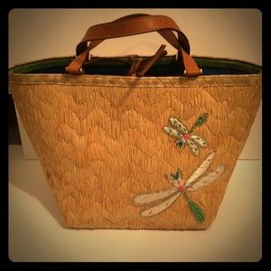Kate Spade Dragonfly Straw Purse