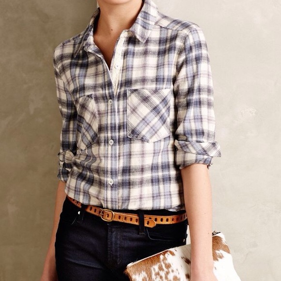Holding Horses Willow Ridge Flannel Button Shirt L
