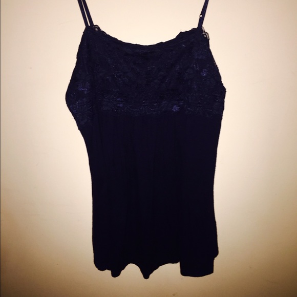 Forever 21 Navy Detailed Cami