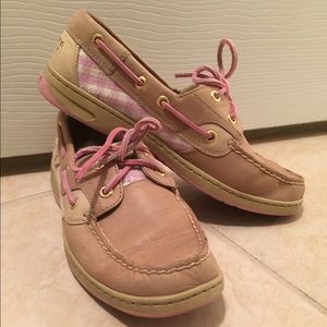 Sperry Top Sider pink sequin-size 7.5