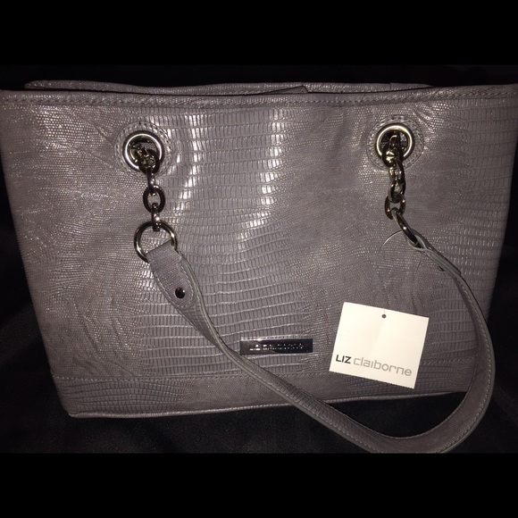 Liz Claiborne gray bag brand new!