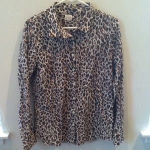 JCrew leopard button down.