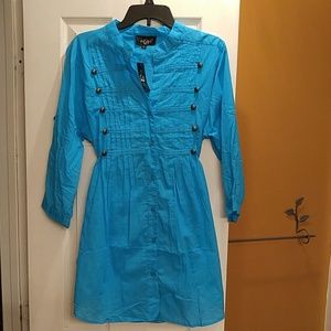 Super stylish turquoise blouse...NWT!