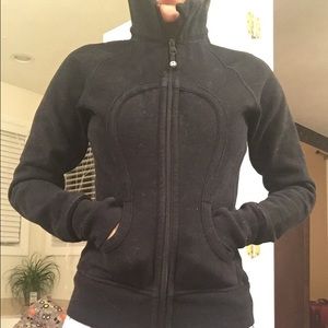 lululemon BLACK Scuba hoodie-size 4