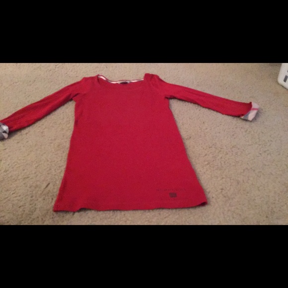 Burberry ladies 3/4 cotton shirt