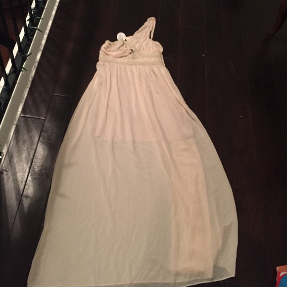 Ivory One Shoulder Maxi