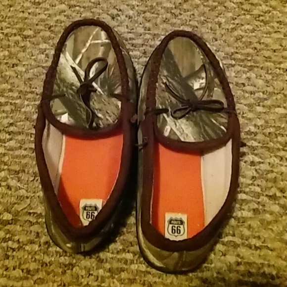 Mens camouflage slippers