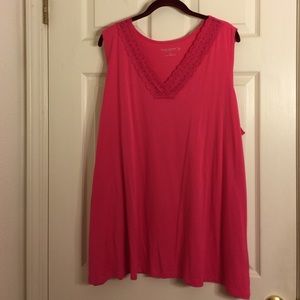 Susan Graver pink top
