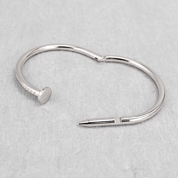 Nail Hinge Bangle Bracelet - Picture 3 of 4
