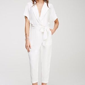 white collared jumpsuit