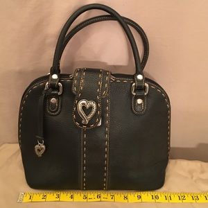 Leather purse - black.