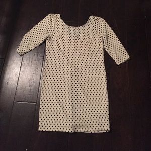 Cream & Black Polka Dot Dress