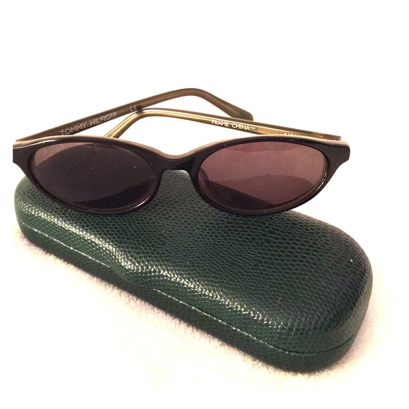 Tommy Hilfiger Accessories - Tommy Hilfiger Black & Green Sunglasses