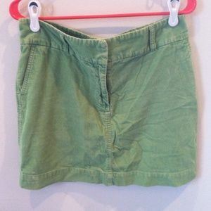 VV green corduroy skirt