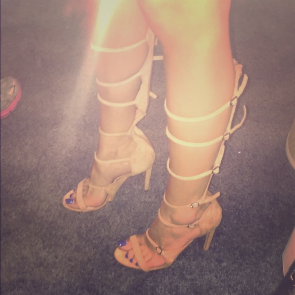 Tan Gladiator Heels