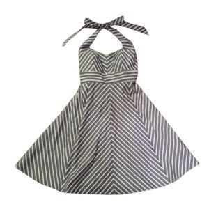 Blue and white halter dress NWT